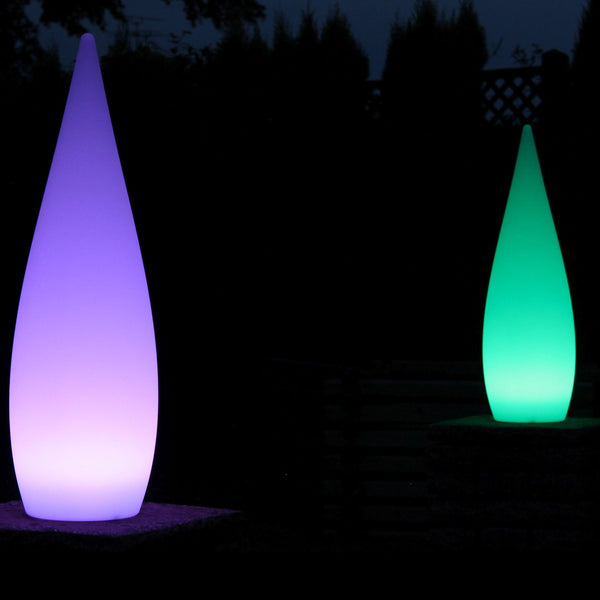 Designer Cordless Floor Lamp, Outdoor Multicolor LED Garden Light