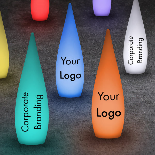 Lighted Trade Show Display for Corporate Dinner, Lightbox Sign, Tradeshow Displays for Conventions, Custom Lighted Sign, LED Water Drop Light