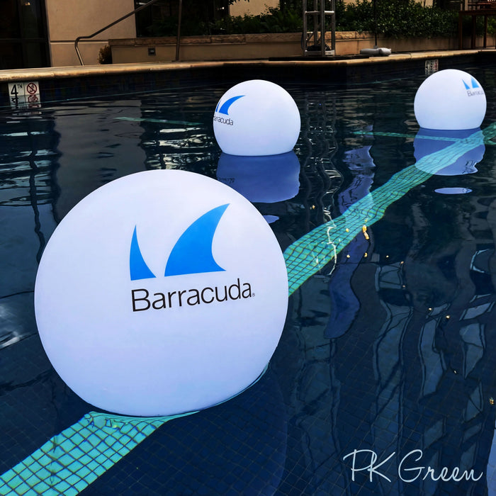 Large Custom Printed LED Floating Pool Light, Personalized Branded Lightbox for Outdoor Events