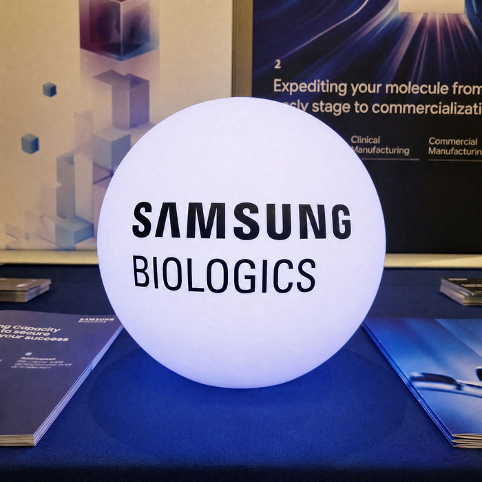 Promotional Light Box, Circular Floor Lamp, Freestanding Illuminated Display Sign, Large Ball