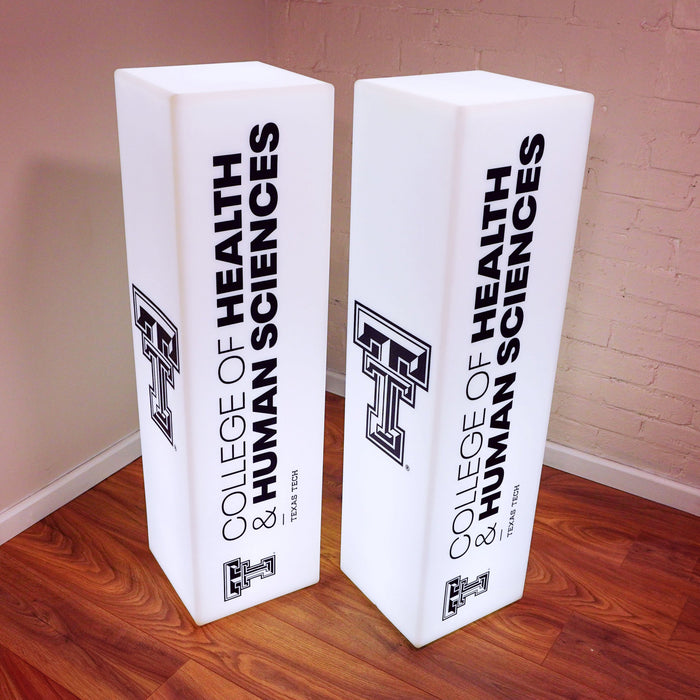 Personalized LED Free Standing Light Box with Logo, Custom Printed Backlit Display Sign