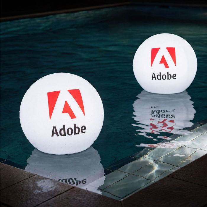 Personalized Floating Light for Pool, Outdoor Garden Ball Lamp, Custom Printed with Logo