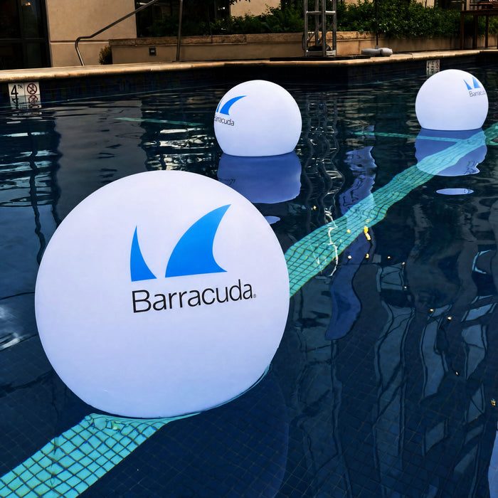 Large Personalized Floating LED Pool Light, Branded Lamp for Outdoor Events, Ponds, Weddings