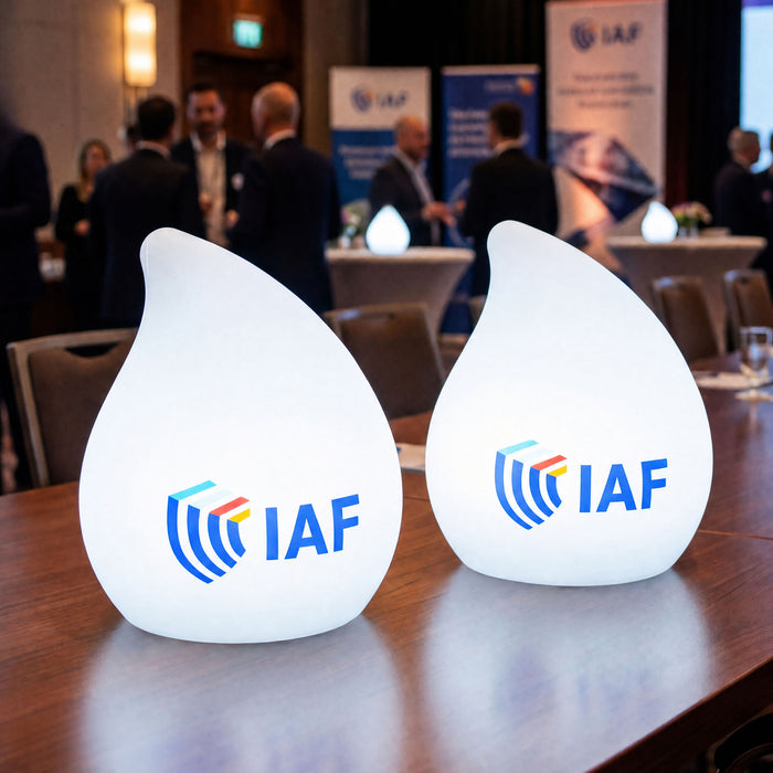 Custom Branded Logo Centerpiece, Illuminated Display Light Box, Event Signage for Corporate Dinner, Conference, Awards Ceremony, Exhibition, Expo