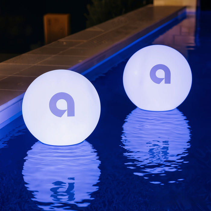 Large Custom Printed LED Floating Pool Light, Personalized Branded Lightbox for Outdoor Events