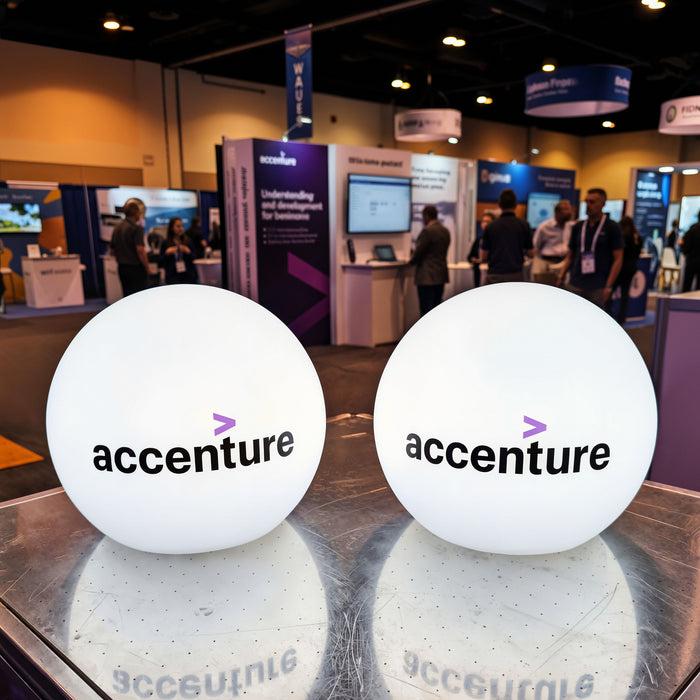 Illuminated LED Ball Advertising Lightbox, Personalized Branded Table Lamp with Logo
