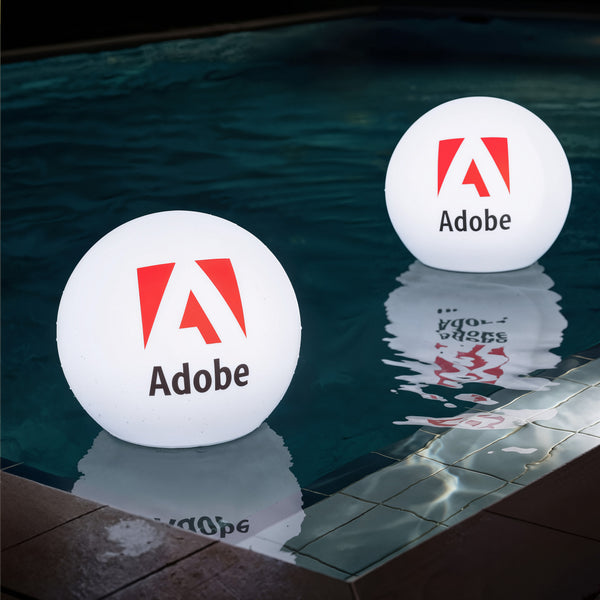 Personalized Floating Light for Pool, Outdoor Garden Ball Lamp, Custom Printed with Logo