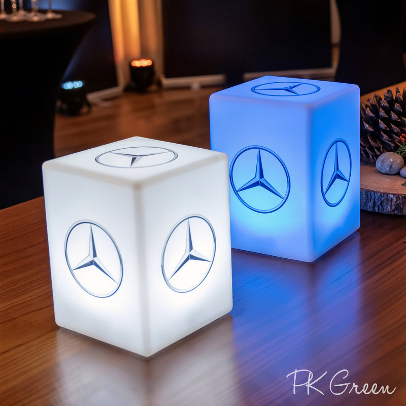 Custom Light Box, Branded Logo Corporate Centerpiece for