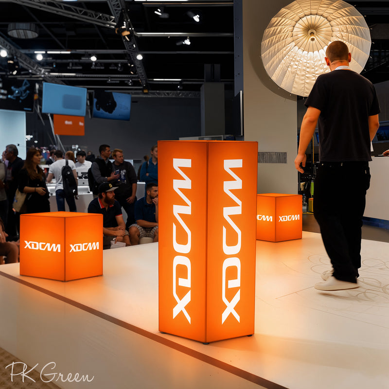 Custom LED Conference Corporate Event Lightbox, Customizable Plinth Co ...