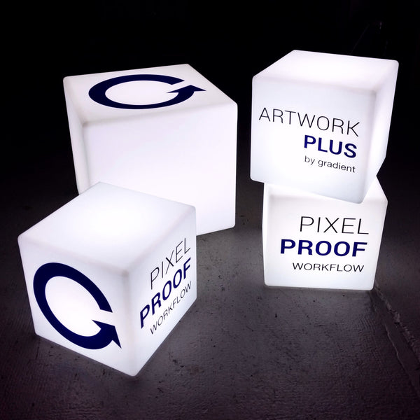 Personalized Branded LED Table Lamp, Advertising Illuminated Cube Block Light Box