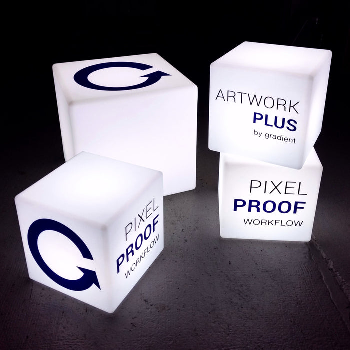 Personalized Branded LED Table Lamp, Advertising Illuminated Cube Block Light Box