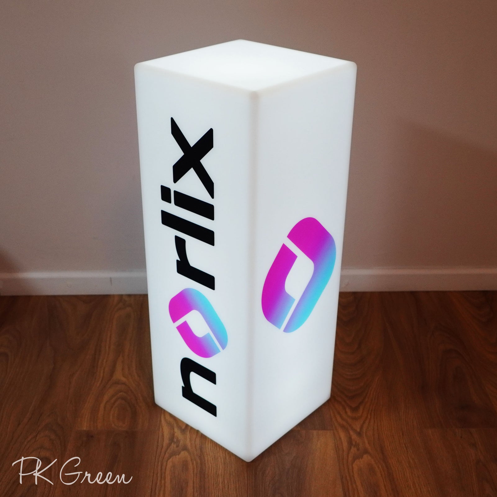 Expo Exhibition Logo Light Box Sign, Tall Illuminated Custom