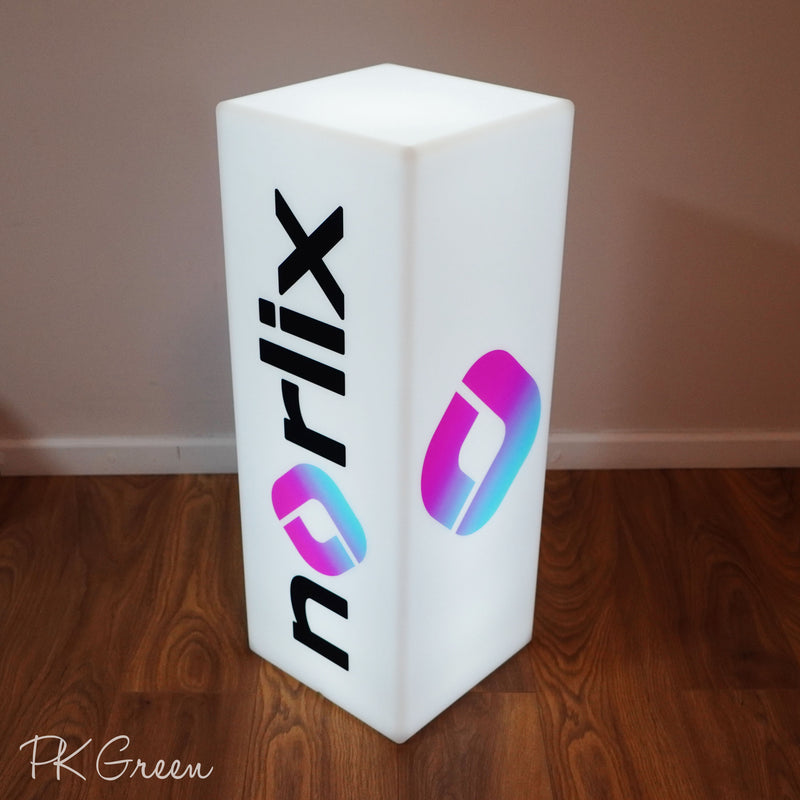 Expo Exhibition Logo Light Box Sign, Tall Illuminated Custom