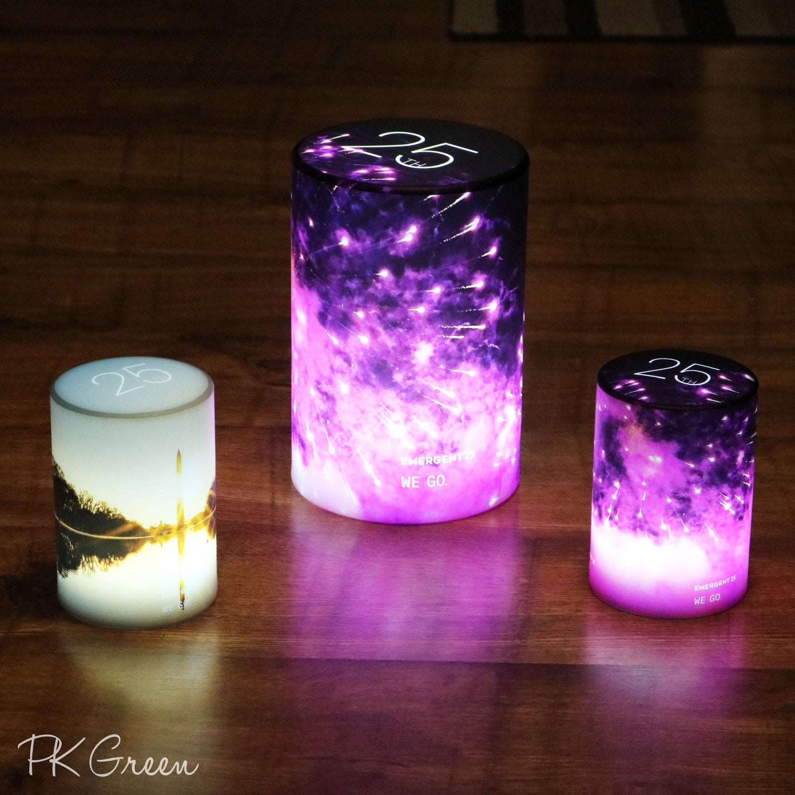 Custom Branded LED Table Center Lightbox, Personalized Illuminated
