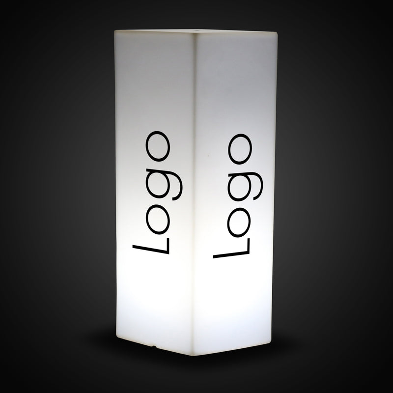 Custom LED Conference Corporate Event Lightbox, Customizable Plinth Column Pillar Light, Tall Free Standing Backlit Display Sign for Expo, Exhibition