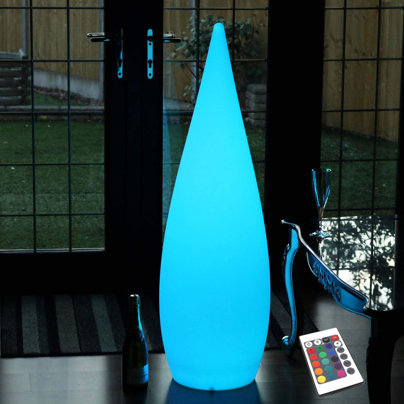 Large Outdoor Designer Floor Lamp, Wireless 120 cm Multi Color RGB Decorative Light