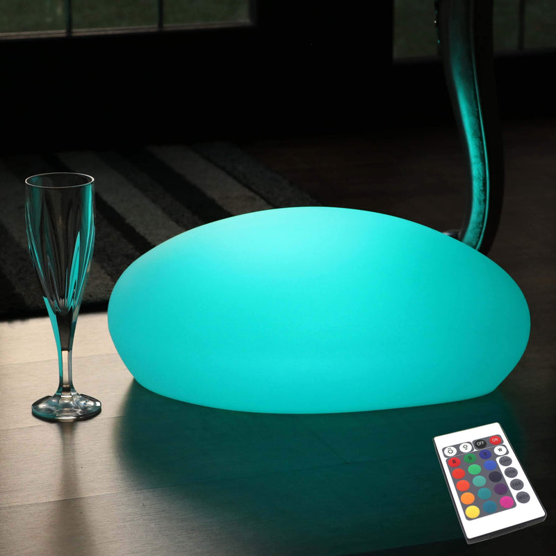 Decorative LED Table Lamp, Wireless Table Center Piece with Remote, Multicolor RGB Lighting