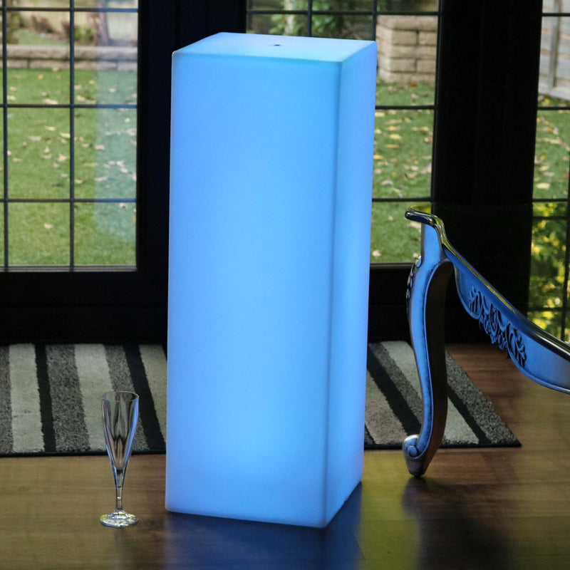 Rechargeable LED Lounge Floor Lamp with Remote, Multicolor, 80cm