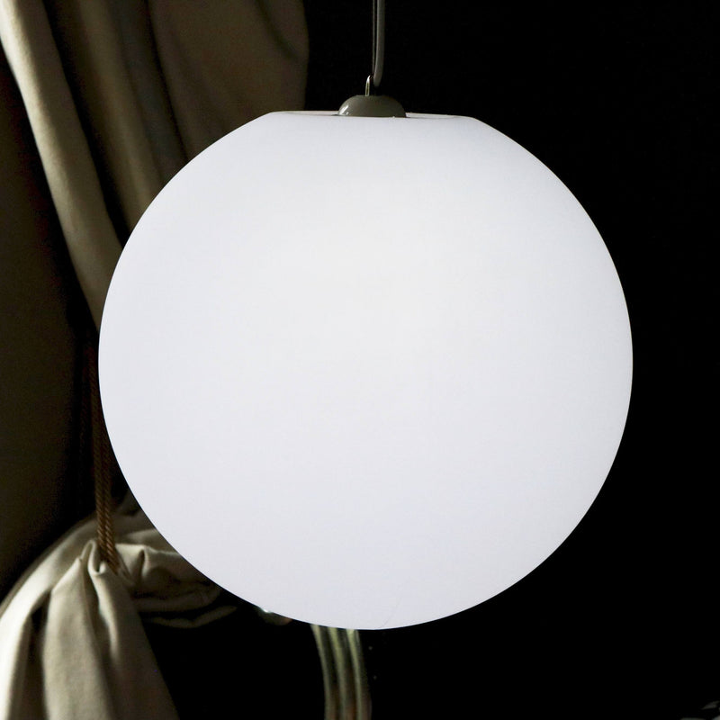 Large Hanging Lamp, Ceiling Pendant Light, 40cm Ball, LED E27 White