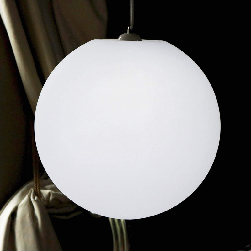Large 60cm Hanging Pendant Light, 60cm LED E27 Sphere Ceiling Lamp, Illuminated Ball Sphere Globe