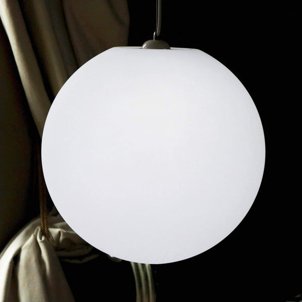 LED E27 Hanging Pendant Light, 50cm Ball Sphere Ceiling Lamp, Large Orb Globe Lighting