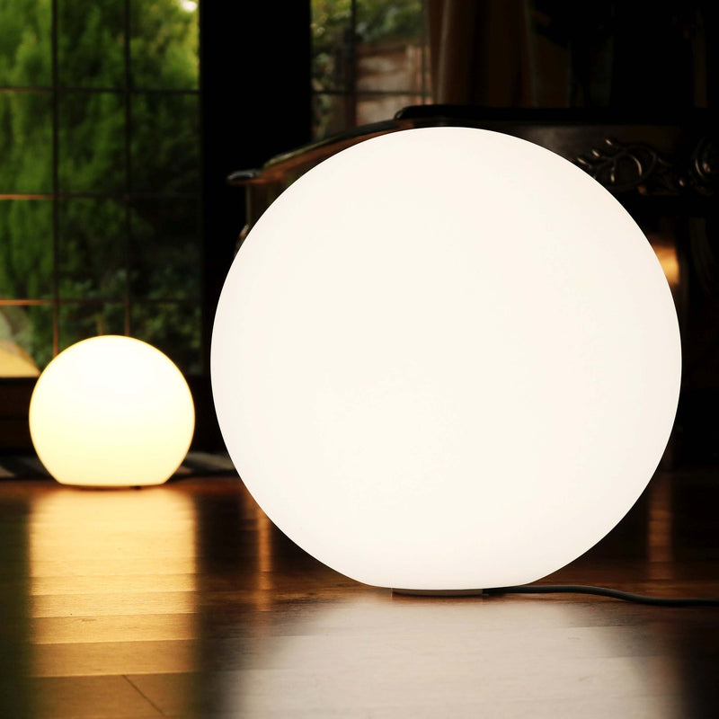 Modern Dimmable Decorative Floor Lamp for Living Room, 40cm LED Sphere