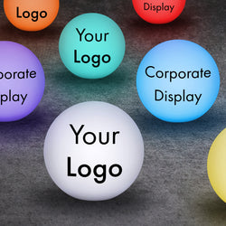 Corporate Event Table Decorations for Conferences, Bespoke Lightboxes, Table Sponsor Signs for Awards Ceremony, Corporate Event Centerpiece, LED Ball