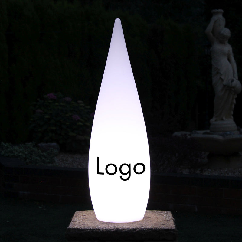 Unique Custom Branded Waterdrop Logo Lightbox, Freestanding Entrance Display Sign for Business Event, Expo, Exhibition, Corporate Event, Conference