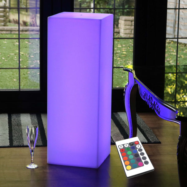 Rechargeable LED Lounge Floor Lamp with Remote, Multicolor, 80cm