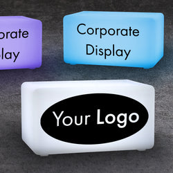 Illuminated Display Boxes for Expo, Custom Light Up Sign, Scan QR Code Signs for Corporate Events, Outdoor Event Signage, Conference Bench Light Box
