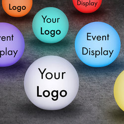 Custom Table Centerpieces for Awards Ceremony, Lighted Sign Boxes, Event Branding Ideas for Convention Booths, Corporate Event Decorations, LED Ball