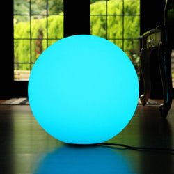 Multi Color LED Ball Floor Lamp with Remote Control, 50cm RGB Sphere Orb Light