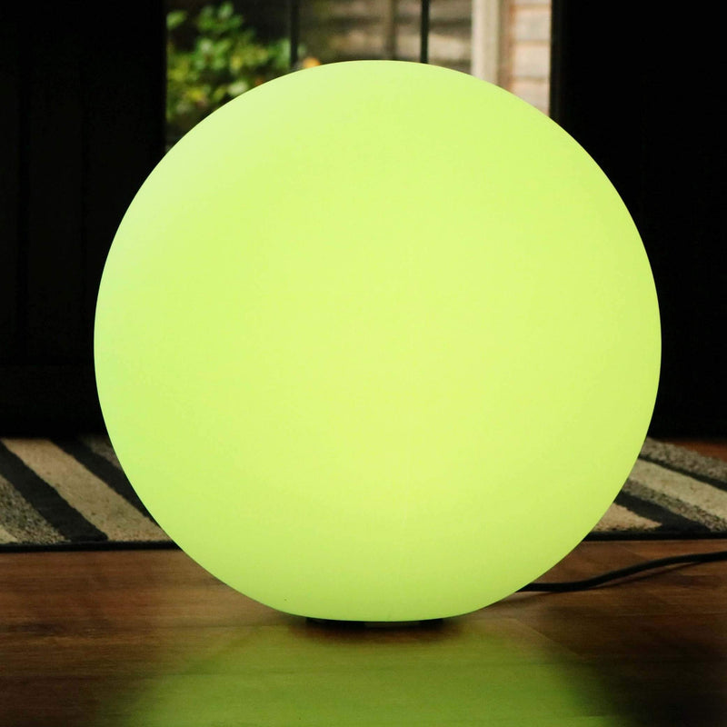 Large Multicolor Sphere Floor Lamp with Remote, 60cm Color Changing LED Globe Ball Light