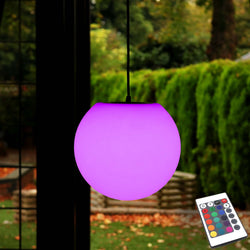 LED Hanging Ceiling Lamp, Color Changing Ambient Mood Light, 20cm