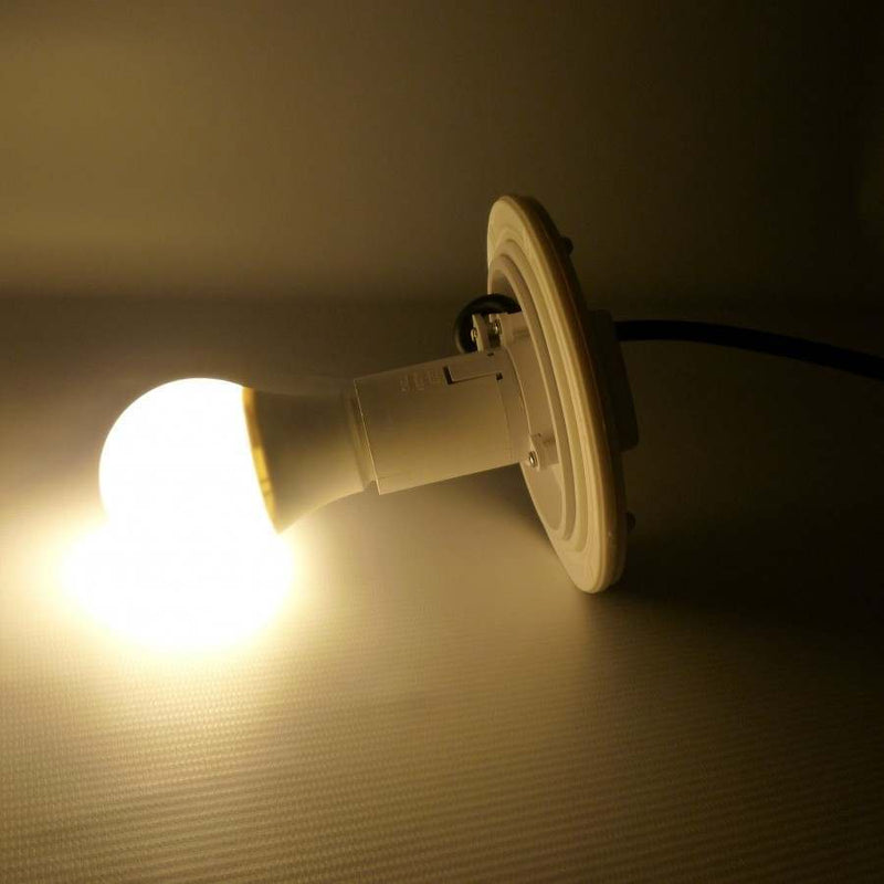 Modern LED Bedside Lamp Bedroom, 25cm Sphere with Warm White E27 Bulb