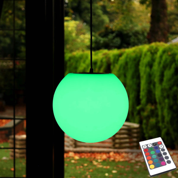 LED Hanging Light Outdoor Garden, Rechargeable, Multicolor, 25cm