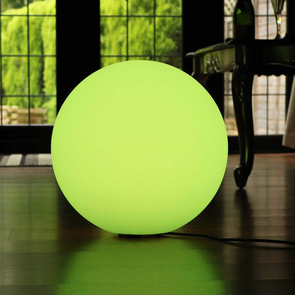 Multi Color LED Ball Floor Lamp with Remote Control, 50cm RGB Sphere Orb Light
