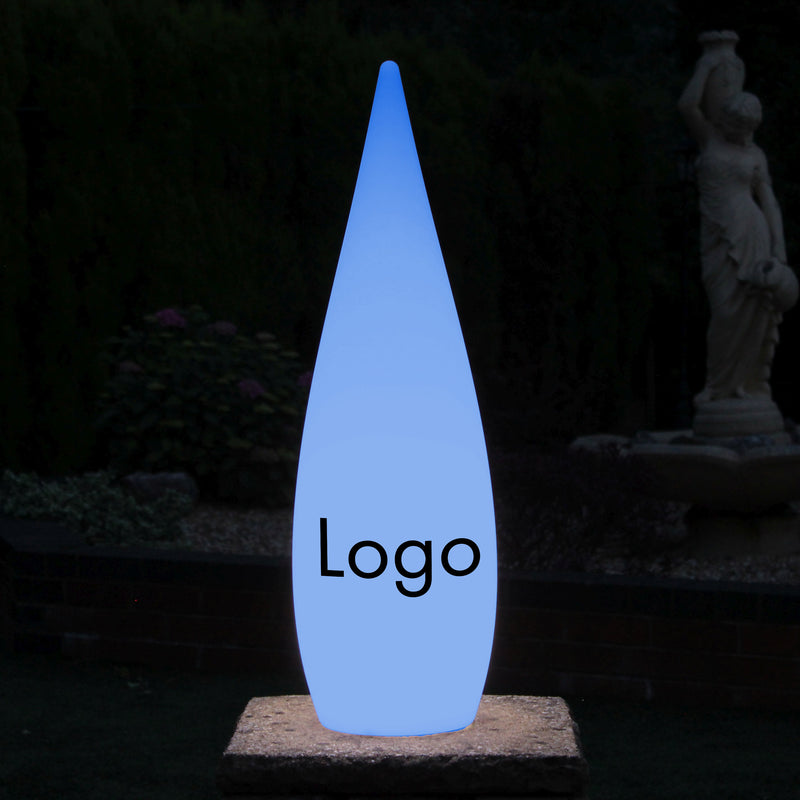 Unique Custom Branded Waterdrop Logo Lightbox, Freestanding Entrance Display Sign for Business Event, Expo, Exhibition, Corporate Event, Conference
