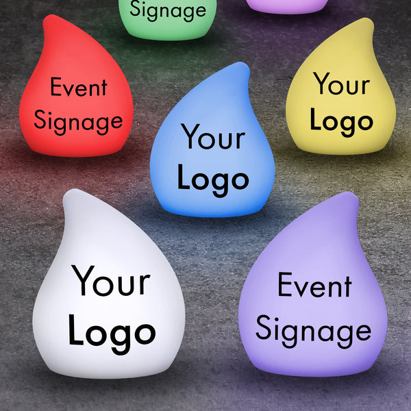 Table Signage Light Table Top Signage for Experiential Marketing Events, Customizable Ligh ...