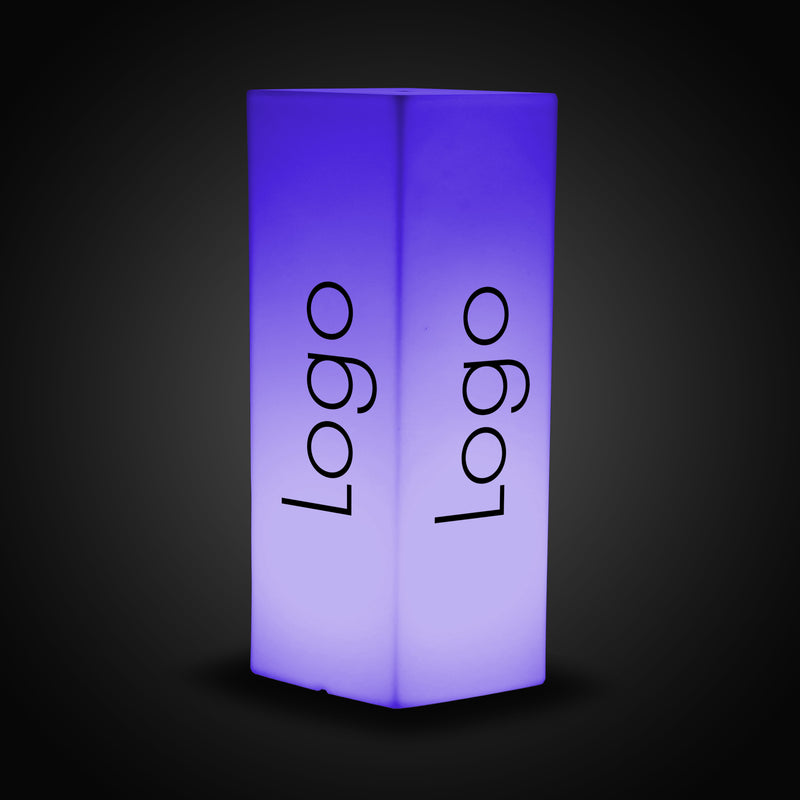 Custom LED Conference Corporate Event Lightbox, Customizable Plinth Column Pillar Light, Tall Free Standing Backlit Display Sign for Expo, Exhibition