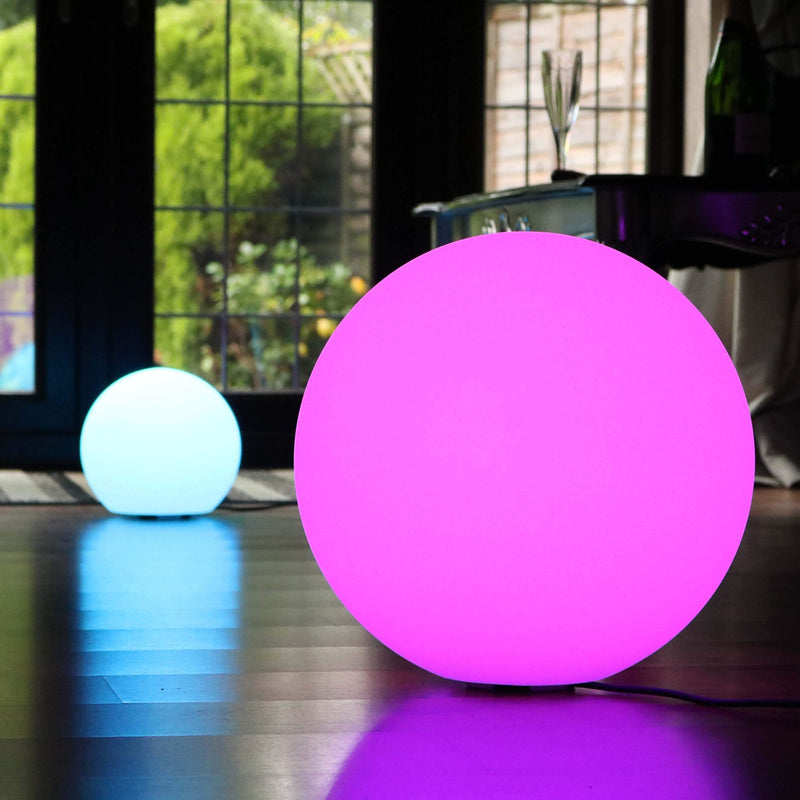 Multi Color LED Ball Floor Lamp with Remote Control, 50cm RGB Sphere Orb Light
