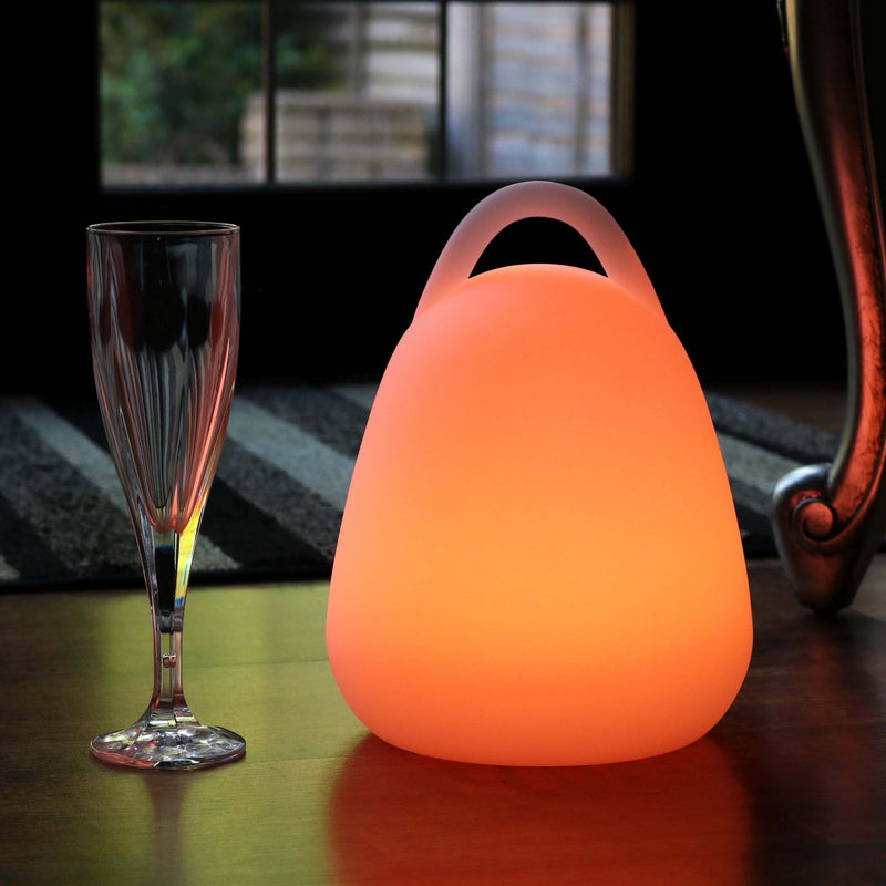 LED Lantern Lamp, Rechargeable Multicolor Outdoor Light, 23cm