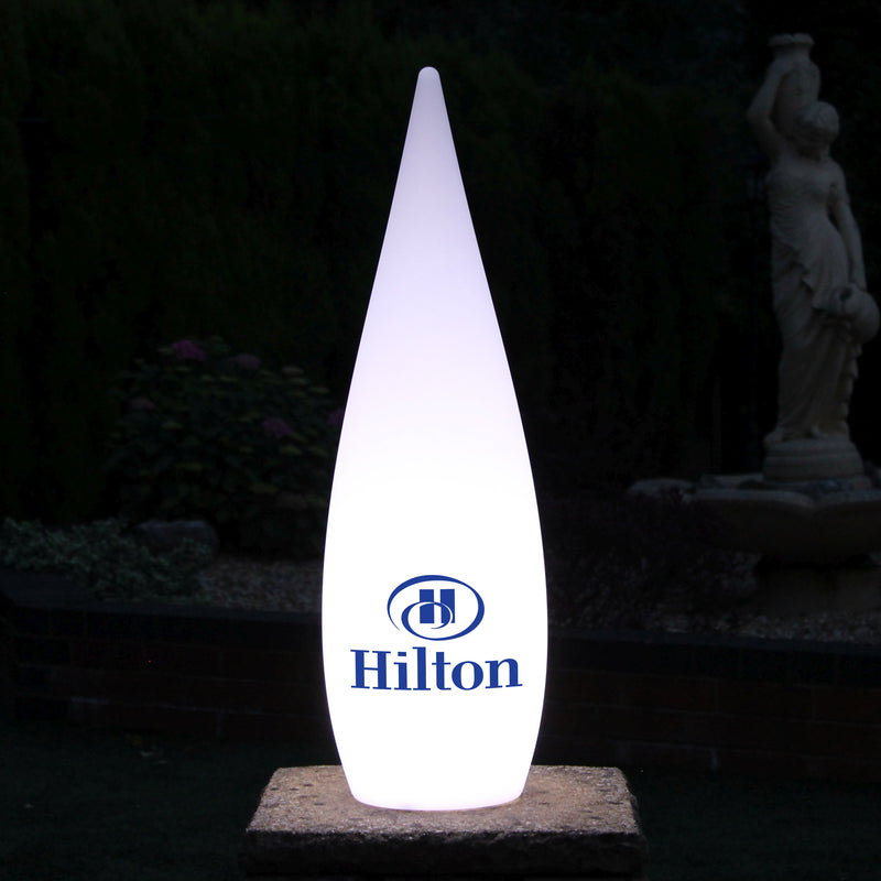 Unique Custom Branded Waterdrop Logo Lightbox, Freestanding Entrance Display Sign for Business Event, Expo, Exhibition, Corporate Event, Conference
