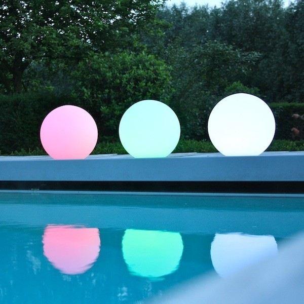 Large Floating LED Pond Pool Light, 60 cm Ball Sphere Orb Lamp, Outdoor Waterproof Garden Lighting