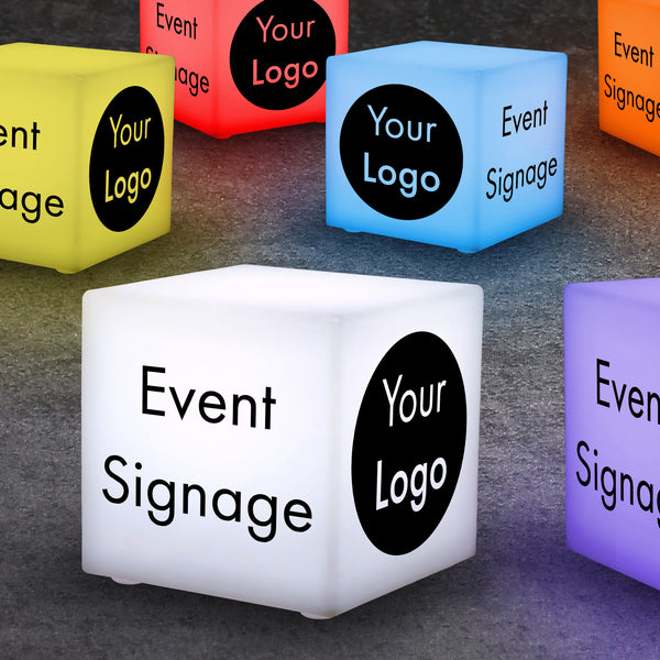 Changeable Event Table Signs for Exhibition Booths, Illuminated Signs, Awards Ceremony Ideas for Corporate Events, Display Light Box, LED Light Block