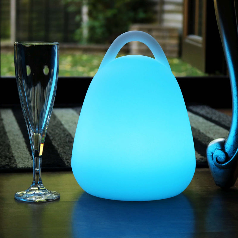 LED Lantern Lamp, Rechargeable Multicolor Outdoor Light, 23cm