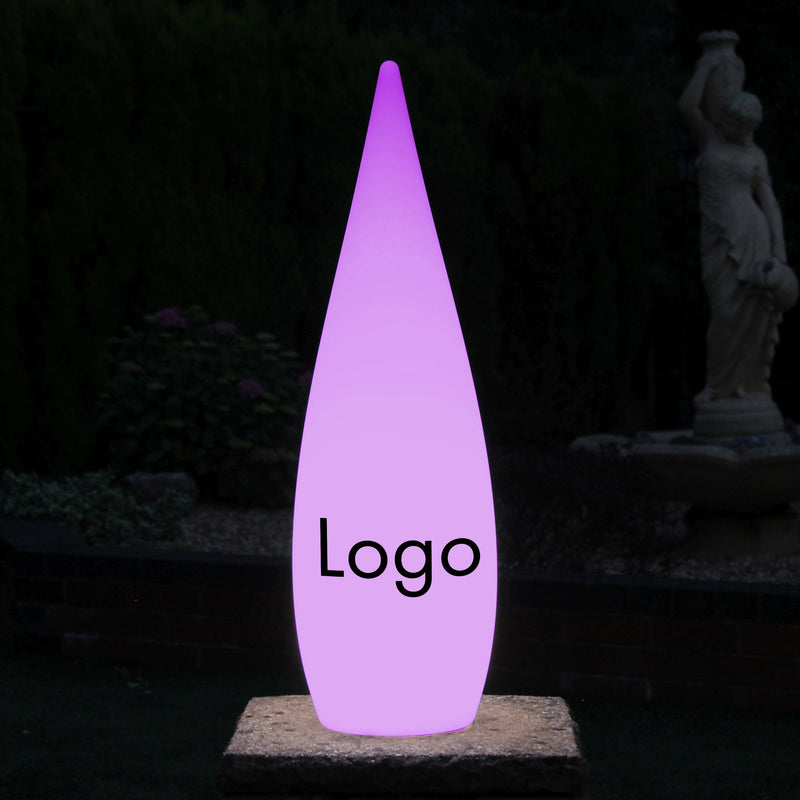Unique Custom Branded Waterdrop Logo Lightbox, Freestanding Entrance Display Sign for Business Event, Expo, Exhibition, Corporate Event, Conference