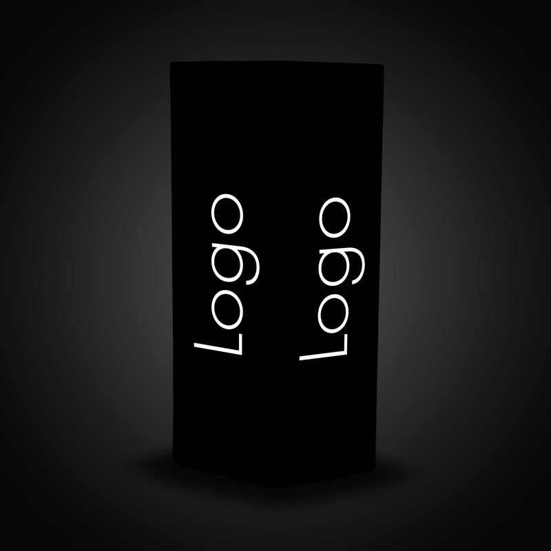 Custom LED Conference Corporate Event Lightbox, Customizable Plinth Column Pillar Light, Tall Free Standing Backlit Display Sign for Expo, Exhibition