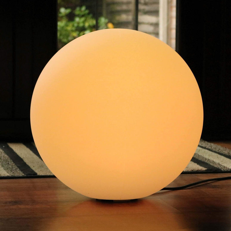 Large Multicolor Sphere Floor Lamp with Remote, 60cm Color Changing LED Globe Ball Light