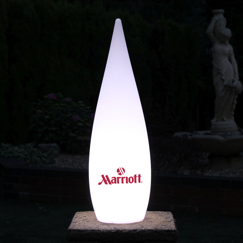 Unique Custom Branded Waterdrop Logo Lightbox, Freestanding Entrance Display Sign for Business Event, Expo, Exhibition, Corporate Event, Conference